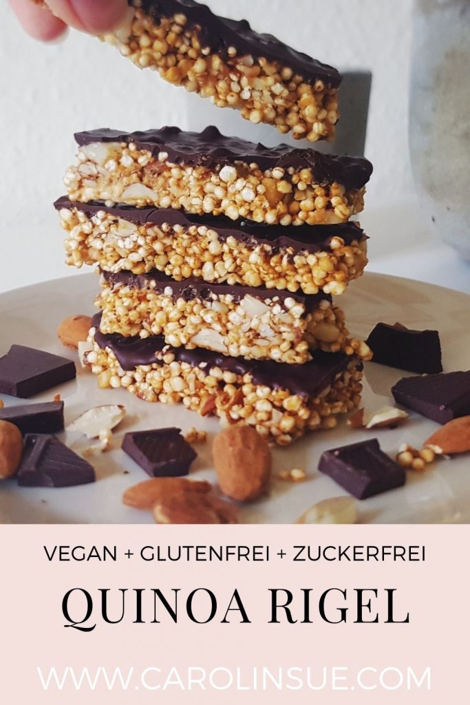 Vegane Quinoa Mandel Riegel